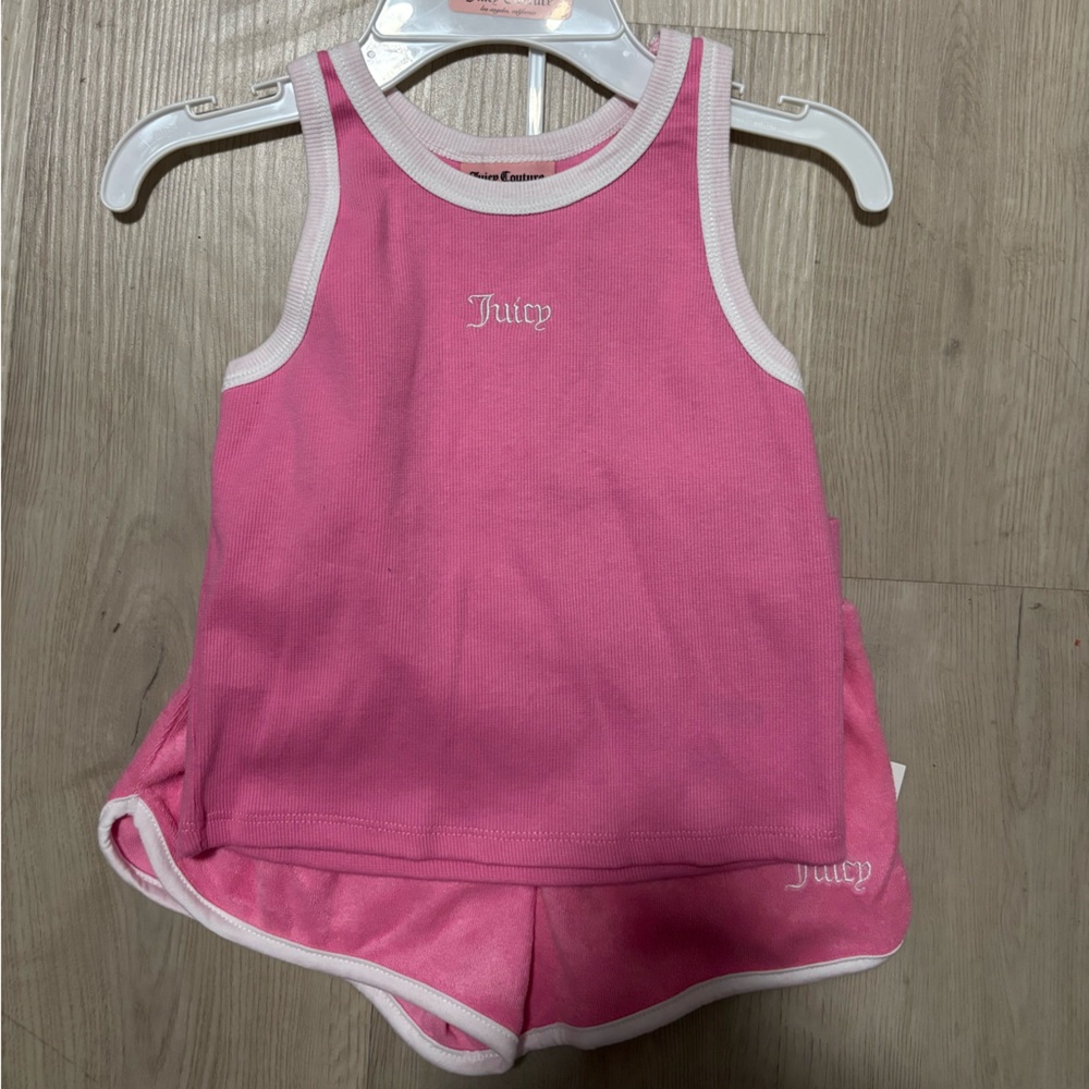 Juicy Couture Fuchsia Tank with White Accents
